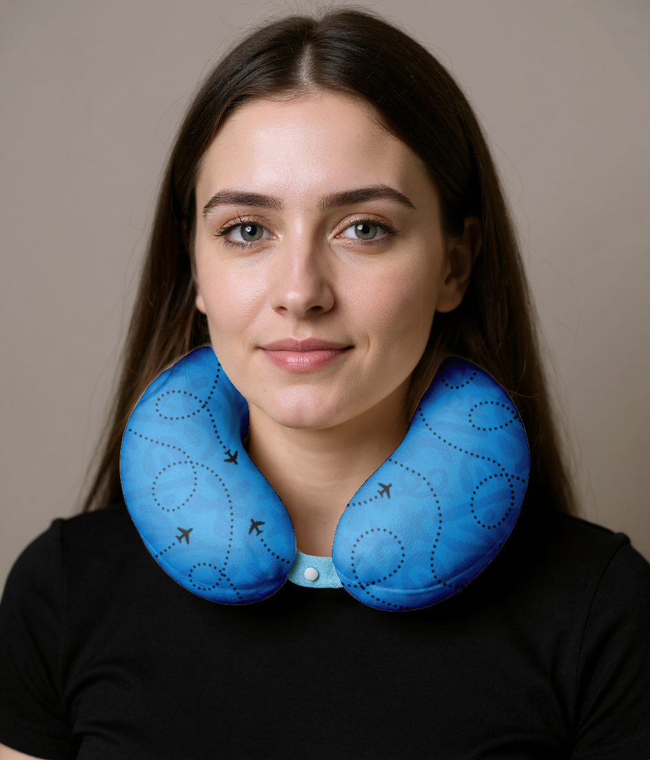 Travel Kit Corporativo - Plush in a Bag + Neck Pillow